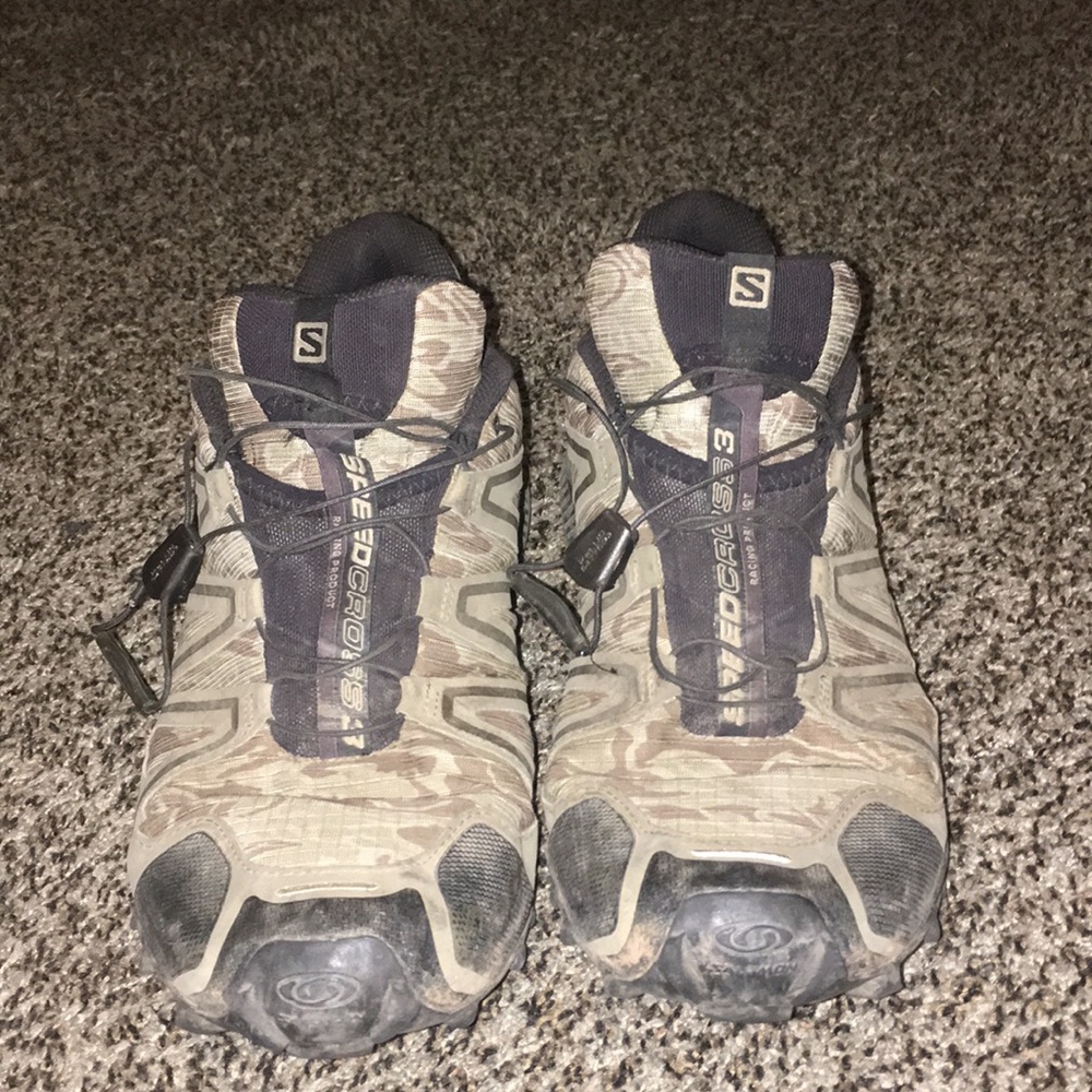 Salomon speedcross 3 10.5 M. In a camo pattern
